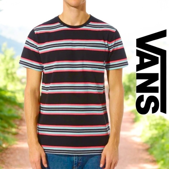 Vans Men’s Black Canton Emory Short Sleeve Tee - Picture 1 of 16